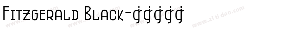 Fitzgerald Black字体转换